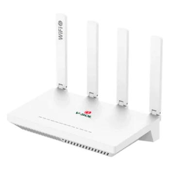 ONU xPON Wi-Fi 6 AX1500 / 4 Puertos Gigabit / Puerto PON SC/UPC / 4 Antenas 5 dBi / 18W / 10.2 × 6.2 × 1.8 in