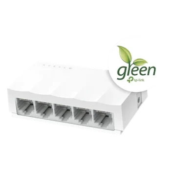 Switch no administrado / 5 puertos 10/100Mbps / Fanless / Green Ethernet / 83.6 x 45.7 x 22.8 mm