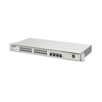Switch Administrable Capa 2 / 24 Puertos Gigabit / 4 SFP+ 10Gb / Conmutación 128 Gb/s / Sin Ventilador / Protección 6 kV