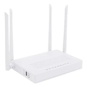 ONU Dual PON / Wi-Fi Doble Banda AC1200 / 2 Puertos Gigabit / Puerto CATV con AGC / 4 Antenas de Alta Ganancia / Gestión Remota OLT