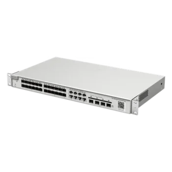 Switch Administrable Capa 2+ / 24 Puertos SFP / 8 Puertos RJ45 Combinados / 4 SFP+ / 128 Gb/s / 6 kV Protección Sobretensión