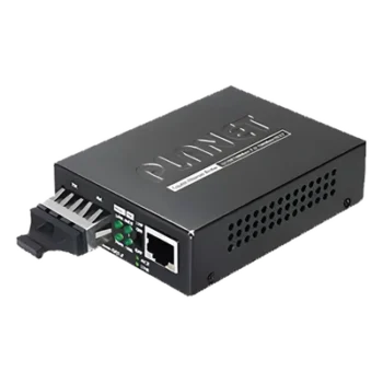 Convertidor de Medios / 1000 Mbps / Fibra Óptica Mono-Modo / 20 km (12.4 mi) / Conector SC / RJ45 Auto-MDI/MDI-X