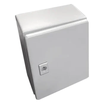 Gabinete NEMA 4/IP66 / 40x60x25 cm / 15.7x23.6x9.8 in / Platina UL / Acero Galvanizado