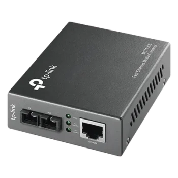Convertidor de Medios / Fibra Óptica Monomodo / 1 Puerto RJ45 10/100 Mbps / Puerto SC 100 Mbps / Alcance 20 km (65,616.8 ft) / Plug and Play