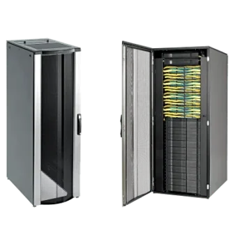 Gabinete Rack / 42 UR / 2000 x 800 x 1100 mm (78.7 x 31.5 x 43.3 ft) / Capacidad 1134 kg (2500 lb) / NEMA 12 / Con Organizadores de Cables