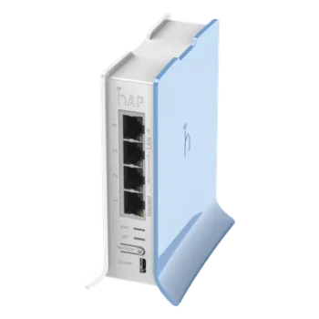 Access Point / CPU 650 MHz / Wi-Fi 2.4 GHz 802.11b/g/n / 4 Puertos Fast Ethernet / Base Torre / RouterOS L4