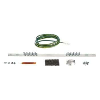 Kit de Puesta a Tierra / 6 AWG (16 mm²) / Barra 20 Orificios / Rack 19" / Jumper 2.44 m (8 ft) / HTAP