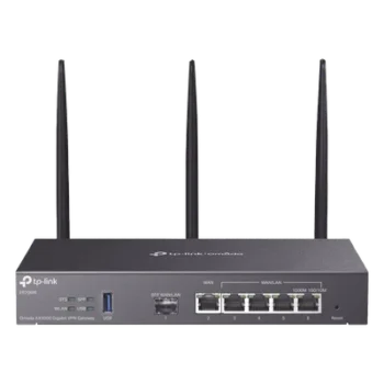 Router Empresarial Wi-Fi 6 / AX3000 / Multi-WAN 5 Puertos / 150,000 Sesiones Concurrentes / VPN Integrado / USB 3.0 / Omada SDN