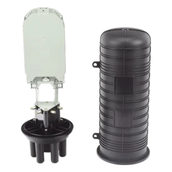 Caja de Distribución de Fibra Óptica Vertical Tipo Domo / 48 Empalmes Expandible a 96 / IP68 / Exterior