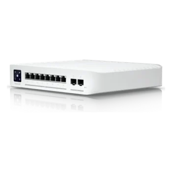 Switch Capa 3 / 8 Puertos 2.5G PoE+ / 2 Puertos SFP+ 10G / 120W PoE / Pantalla LCM 1.3" / 40 Gbps