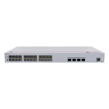 Switch Administrable PoE Capa 3 / 24 Puertos Gigabit PoE / 4 Puertos 10GE SFP+ / 128 Gbps / PoE 400W / iStack / ERPS