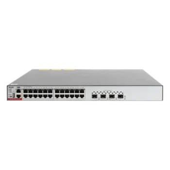 Switch L3 PoE+ / 24 Puertos Gigabit / 4 SFP+ 10G / 128 Gbps / 96 Mpps / 750W PoE / 1.45 x 1.38 x 0.14 ft