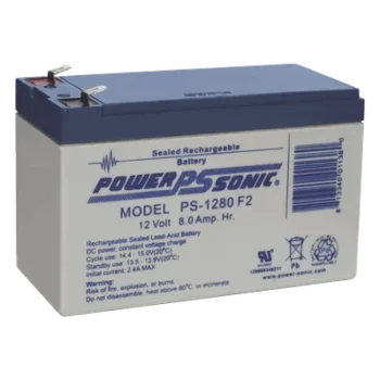 Batería de Respaldo AGM/VRLA / 12V / 8Ah / Terminales F2 / 5 Años Vida Útil / UL Certificada