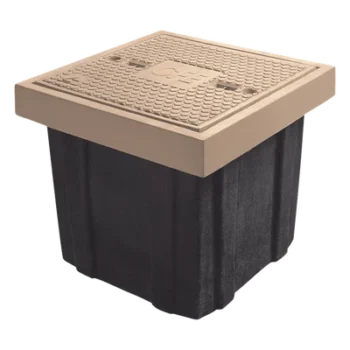 Registro Eléctrico Peatonal / 60 x 60 x 40 cm (23.62 x 23.62 x 15.75 in) / Resistencia 3 Toneladas / Concreto Polimérico y Fibra de Vidrio / Anticorrosivo / Antiderrapante