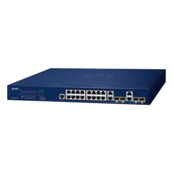 Switch Administrable PoE+ / 16 Puertos Gigabit / 4 SFP / 240 W / Capa 2