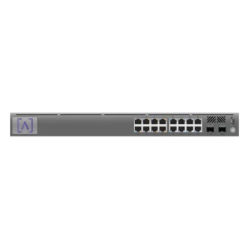 Switch Gigabit PoE+ Administrable / 16 Puertos 10/100/1000 Mbps / 2 Puertos SFP Uplink / Presupuesto PoE 120W / Gestión en la Nube