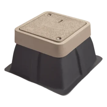 Registro para Alumbrado Público / 12x12x18 Pulgadas / Resistencia 3 Toneladas / Uso Peatonal / Concreto Polimérico y Fibra de Vidrio