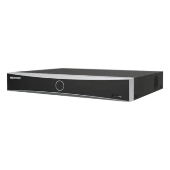 NVR IP / 32 Canales / 12 Megapixel (4K) / AcuSense con IA / Reconocimiento Facial / 2 Bahías HDD hasta 16 TB / HDMI 4K / Sin PoE