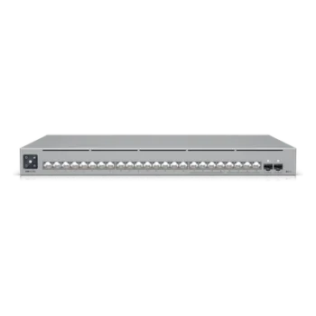 Switch Capa 3 Administrable / 24 Puertos RJ45 (8 × 2.5 GbE + 16 × 1 GbE) / 2 Puertos SFP+ 10G / 112 Gbps Switching / Pantalla LCD Táctil 1.3″ / EtherLighting™ / Montaje Rack 1U