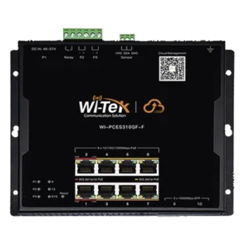 Switch PoE Industrial L2 / 8 Puertos Gigabit PoE / 2 SFP / PoE++ 90W / Presupuesto PoE 145 W / Administración Cloud / Sin Ventiladores / -40 a 75°C