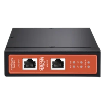 Inyector PoE Industrial / Entrada 12-57 VDC / Salida PoE++ 90W / Gigabit Ethernet / Riel DIN / Sin Ventilador