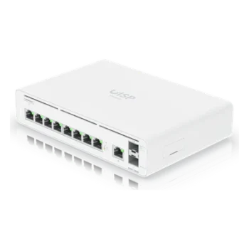 Consola Gateway-Switch / 8 Puertos LAN GbE RJ45 / 2 Puertos SFP+ 10G / Router WAN 1GbE / Rendimiento 8,500 Mbps / SSD 128 GB / Montaje Rack 1U