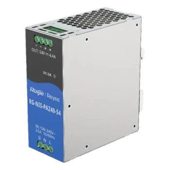Fuente de Alimentación AC/DC / 240W / Montaje DIN-RAIL / Eficiencia 90% / Protección Sobrecarga y Cortocircuito / Diseño Industrial Compacto
