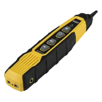 Sonda para trazado de cables / Punta conductora reemplazable / LED integrado / Conector 3.5 mm / Bloque de terminales / Apagado automático