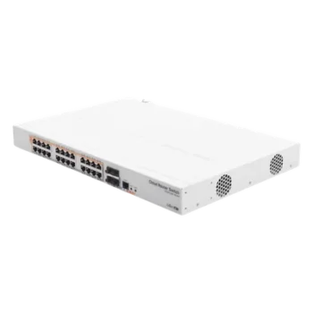 Switch PoE / 24 Puertos Gigabit / 4 SFP+ 10G / 450W PoE / 1U Rack