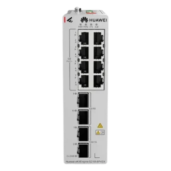 Switch Industrial PoE+ / 8 Puertos Gigabit / 2 SFP + 2 SFP+ 10G / Riel DIN / Redundancia 1+1 / -40 a 75°C / IP40