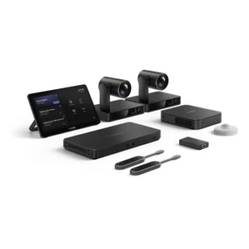 Sistema de Videoconferencia / 9 Cámaras PTZ 4K / Zoom Óptico 12x / Panel Táctil 11.6" / Intel Core i5 11va Gen / Salas Grandes