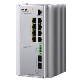 Switch Industrial Administrable / 8 Puertos PoE Gigabit / 2 SFP / 240 W / -40 a 80 °C / 6 kV Protección