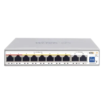 Switch PoE Administrable en la Nube / 8 Puertos 10/100 Mbps PoE / 2 Puertos Uplink Gigabit / Presupuesto PoE 100 W / Alcance PoE 250 m (820.2 ft) / Soporte ONVIF