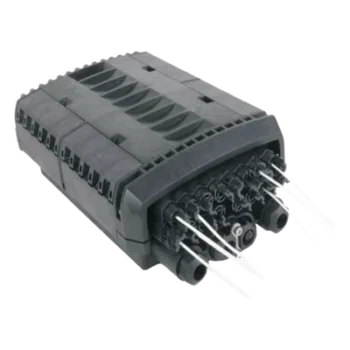 Caja de Distribución de Fibra Óptica / 24 Empalmes / 16 Puertos SC/APC / IP68 / IK10 / Splitter 1x8 Incluido / Entierro Directo