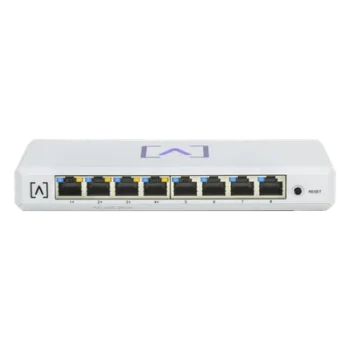 Switch Administrable / 8 Puertos Gigabit / 4 Puertos PoE+ 30W / Presupuesto PoE 60W / Gestión en Nube Gratuita