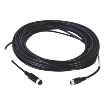 Cable Extensor de Vídeo y Audio / 6 m (19.7 ft) / Conector M12-4P Circular / Transmisión Simultánea Vídeo-Audio-Alimentación / Protección Ambiental RoHS