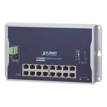 Switch Industrial Administrable Capa 2 de Pared / 16 Puertos PoE 802.3at Gigabit / 2 Puertos SFP / IP40 / -10 a 60 °C / 240W