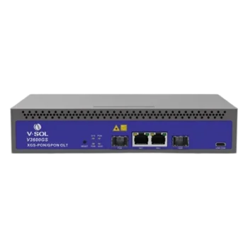 OLT Compacta / 1 Puerto Combo GPON/XG(S)-PON / 3 Uplink / 128 ONU/ONT / Alcance 20 km (65,616 ft) / 10 Gbps Simétricos / Rack 1U