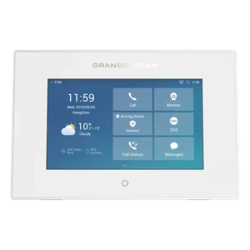 Intercom y Panel de Control de Acceso SIP / Pantalla Táctil 7" 1024x600 / Wi-Fi Dual Band / Audio HD Full-Duplex / PoE / 4 Entradas de Alarma
