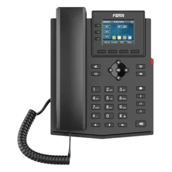 Teléfono IP Empresarial / 4 Líneas SIP / Pantalla LCD 2.4 Pulgadas / PoE / Audio HD / Conferencia 6 Participantes