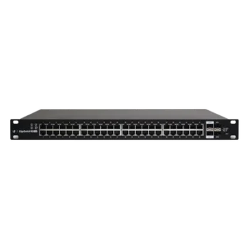 Switch Administrable / 48 Puertos Gigabit / PoE+ y PoE Pasivo 24V / 500W / 2 SFP+ 10G / Switch Fabric 140 Gbps