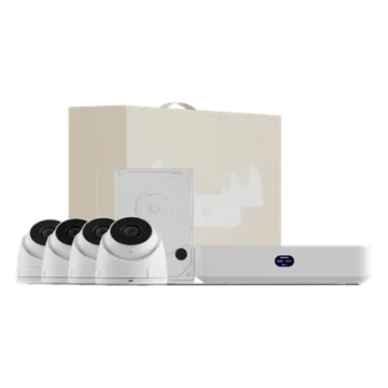 Kit NVR IP / 4 Cámaras 4MP / Switch PoE 6 Puertos / IR 30 m (98.4 ft) / Almacenamiento 1 TB / HDMI