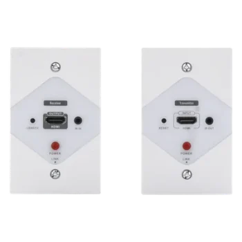 Extensor HDMI en Placa de Pared / 1080P @ 60 Hz / 40 m (131.2 ft) / Cat 6/6A/7 / IR Bidireccional / HDCP 1.4a/1.2a / Cero Latencia