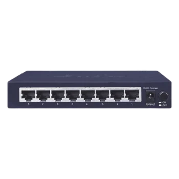 Switch de Escritorio / 8 Puertos Gigabit 10/100/1000 Mbps / Switch Fabric 16 Gbps / Auto MDI/MDIX / Carcasa Metálica