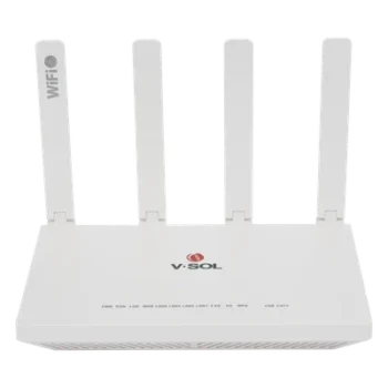 ONU XPON / Wi-Fi 6 AX1500 / 4 Puertos Gigabit / CATV con AGC / 4 Antenas 5 dBi / PON SC/APC
