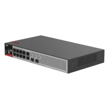 Switch PoE+ Administrable L2+ / 8 Puertos PoE+ Gigabit / 2 Uplink SFP 2.5G / 125W PoE / 30Gbps / 1U