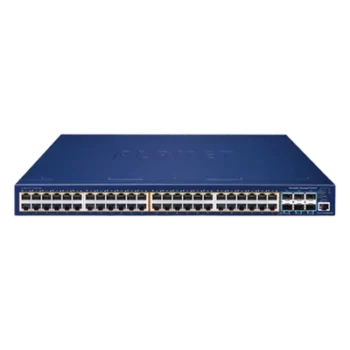 Switch Administrable Capa 3 / 48 Puertos PoE+ 802.3at / 6 Puertos SFP+ 10G / Stacking / 740W PoE / 216 Gbps Backplane