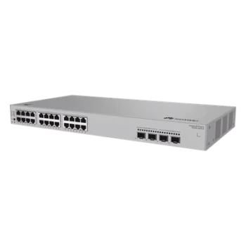 Switch Administrable Capa 2 / 24 Puertos PoE+ Gigabit / 2 SFP 2.5 Gbps + 2 SFP+ 10 Gbps / PoE Perpetuo 400 W / 98 Gbps / 73 Mpps / 3.71 kg / 442 x 220 x 43.6 mm (17.4 x 8.7 x 1.7 in)