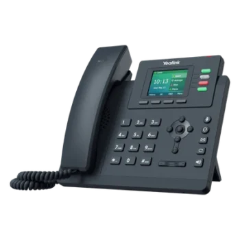 Teléfono IP / 4 Líneas SIP / Pantalla LCD 2.4" / Dual Gigabit Ethernet / PoE / Conferencia 5 Participantes