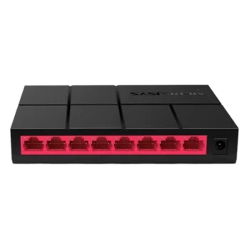 Switch No Administrable / 8 Puertos Gigabit 10/100/1000 Mbps / Capacidad 8 Gbps / Sin Ventilador / Plug and Play